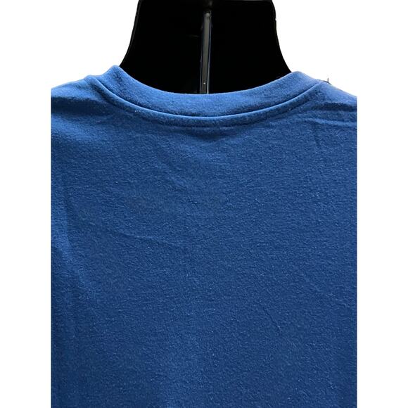 Flower Power Peace Symbol Blue Shirt - Picture 4 of 5